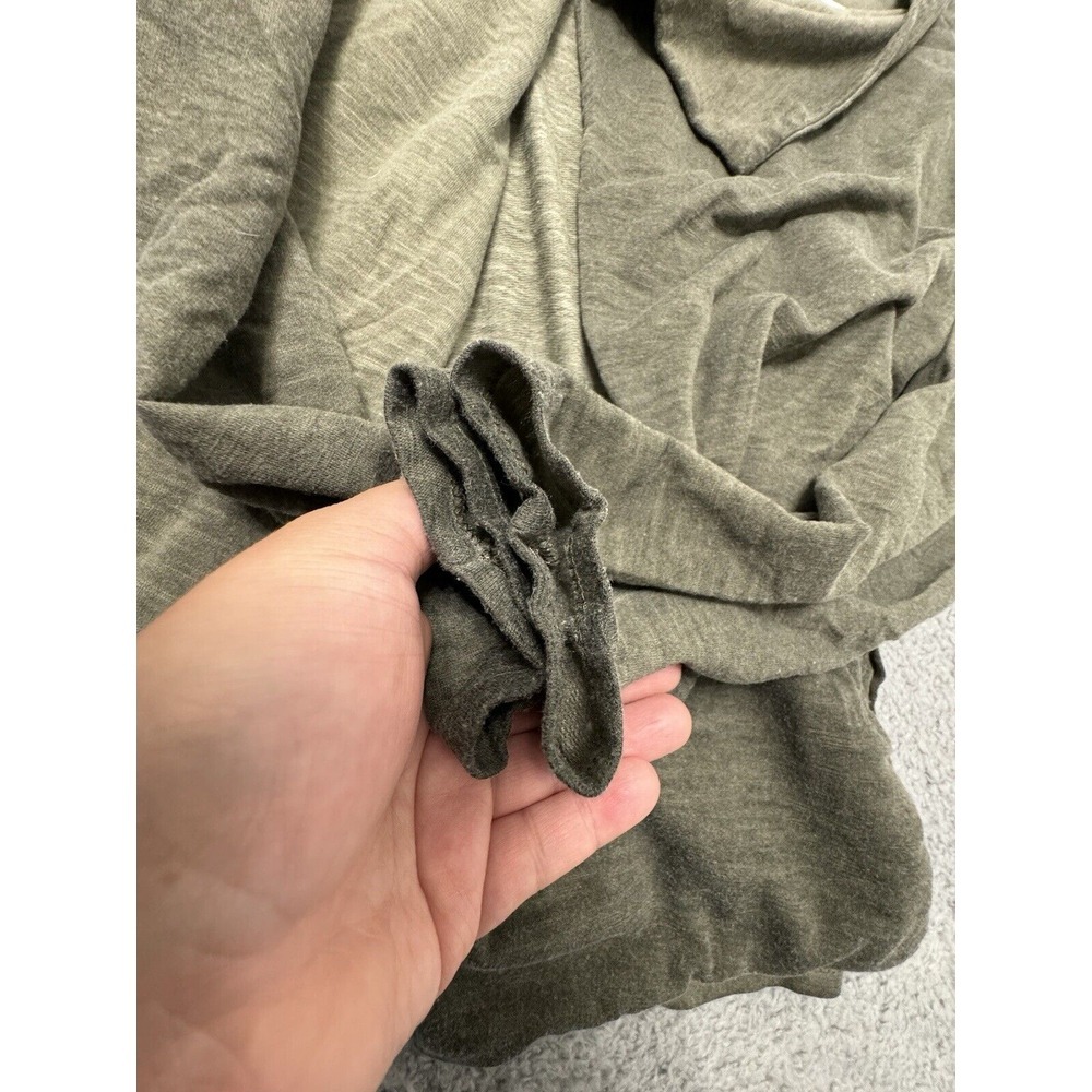 Knox Rose Women's Jacket Drape Front Long Sleeve Olive Green Size XL - Picture 9 of 10